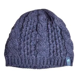 The North Face Womens Cable Knit Minna Beanie in Gravity Purple